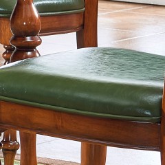 △千匠一品美式简约泰国进口橡木全实木餐椅YN9006-F