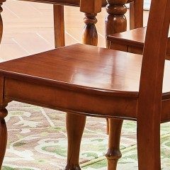 △千匠一品美式简约泰国进口橡木全实木餐椅YN9006-F