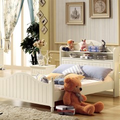 千匠一品韩式优质橡胶木中纤板板木结合儿童床LM-802-Y