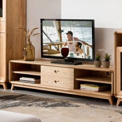 千匠一品 北欧风格精选优质白腊木电视柜BQ1706-2  -C