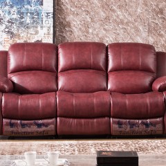 千匠一品现代风格简约桉木+皮艺自动功能1+2+3位沙发组合2206B-E