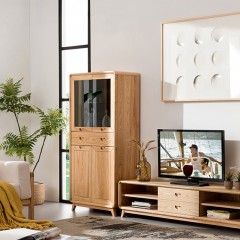 千匠一品 北欧风格精选优质白腊木电视柜BQ1706-2  -C
