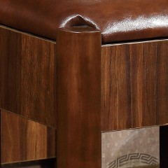千匠一品新中式风格精选优质橡木+E1级密度板妆凳6C10-R
