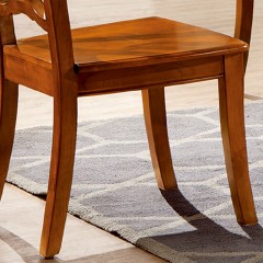 △千匠一品美式风格特价产品精选优质桃花芯木+多层板贴木皮餐椅9P01-R