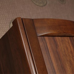 千匠一品新中式风格精选优质橡木+E1级密度板五门衣柜6D23A-R