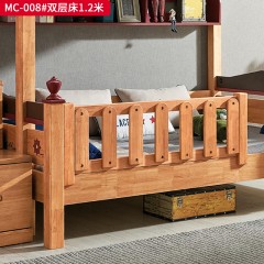 千匠一品 儿童风格橡胶木舒适牢固1.2M床/梯柜MC-008#-W