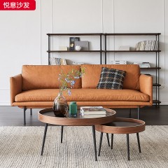 千匠一品现代极简优质科技布+高密度海绵松木框架悦意沙发-H