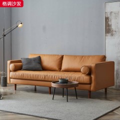 千匠一品现代极简优质科技布+高密度海绵+进口松木框架格调沙发-H
