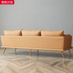 千匠一品现代极简优质科技布+高密度海绵+进口松木框架格致沙发-H
