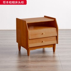 △千匠一品 北欧风格樱桃木床头柜-哥本哈根床头柜-X