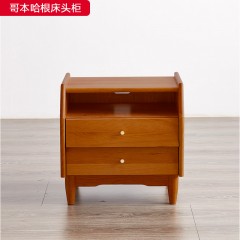 △千匠一品 北欧风格樱桃木床头柜-哥本哈根床头柜-X