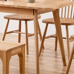千匠一品北欧优质白橡实木餐椅F136-Y