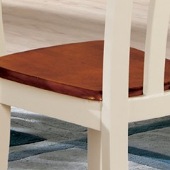 △千匠一品地中海精选优质进口橡胶木板木结合餐椅6606