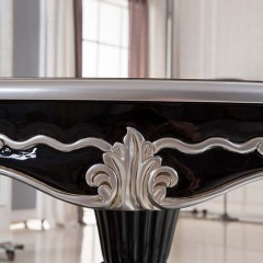△千匠一品 欧式风格古典优质橡胶木+板木结合餐桌凯帕朗拉台