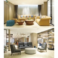 千匠一品四星级舒适酒店家具配套装修现代轻奢公区系列2-L