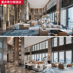 千匠一品五星级舒适酒店家具配套装修重庆希尔顿酒店-L