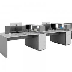 千匠一品 E1级板材办公家具职员办公桌椅组合简约现代员工办公桌 JS-664-H