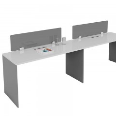 千匠一品 环保型E1级板材办公家具电脑桌 双人位办公桌 现代简约办公家具JS-822A -H