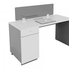 千匠一品 E1级板材办公家具电脑桌 单人位办公桌 现代简约办公家具JS-812B-H