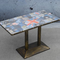 千匠一品现代简约北欧多层夹板贴防火板饰面餐桌长桌YS-01-J