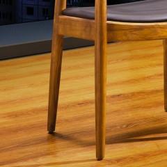△千匠一品现代简约精选优质皮+实木餐饮餐椅C066-G