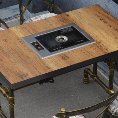 千匠一品现代简约北欧优质多层夹板贴防火板饰面餐桌长桌YS-07-J