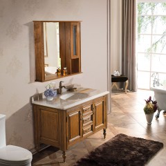 千匠一品欧式轻奢美国白蜡木浴室柜+镜子EM8075-Z