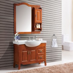千匠一品欧式轻奢泰国橡胶木浴室柜+镜子EM8053-Z