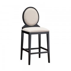 △千匠一品新中式白蜡木+优质布艺吧椅R-Z01-X