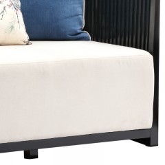 △千匠一品新中式白蜡木全实木+优质麻布沙发组合R-A07-X