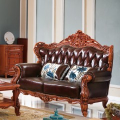 △千匠一品法式风格精选优质橡胶木组合沙发923#-H