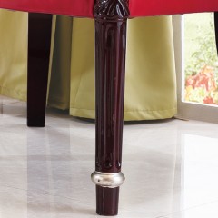 千匠一品 法式风格精选优质橡胶木休闲椅919-H