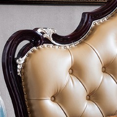 △千匠一品法式风格精选优质橡胶木1.8M床918-H