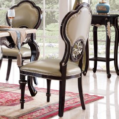 千匠一品 法式风格精选优质橡胶木餐椅 910#-H