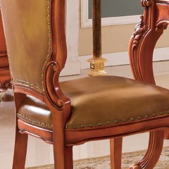 千匠一品法式风格精选优质橡胶木餐椅911-H