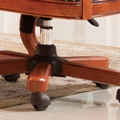 千匠一品 法式风格精选优质橡胶木书椅910-H