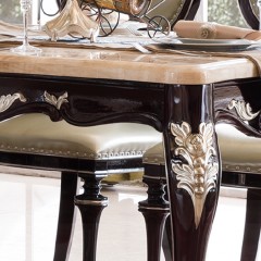 千匠一品法式风格精选优质橡胶木长餐台911-H