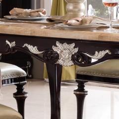 千匠一品法式风格精选优质橡胶木长餐台911-H