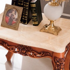 千匠一品 法式风格精选优质橡胶木方茶几911-H