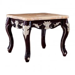 千匠一品 法式风格精选优质橡胶木方茶几911-H