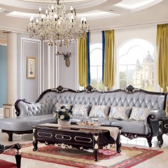 △千匠一品法式风格精选优质橡胶木沙发组合927-H