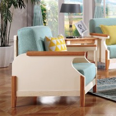 千匠一品北欧风格红橡+白橡全实木优质棉布沙发组合X05-X