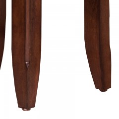【精品】千匠一品轻奢美式北美白蜡木泰国橡胶木实木框架+棉麻布妆凳MH-600A-X