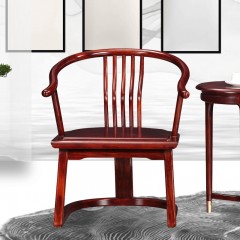 △【精品】千匠一品轻奢中式非洲进口乌金木材+环保油漆书椅KY209-X