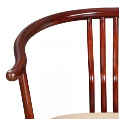 △【精品】千匠一品轻奢中式非洲进口乌金木材+环保油漆书椅KY209-X