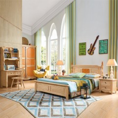 千匠一品 首推儿童家具白蜡木橡木实木框架+环保油漆书柜F6006-X