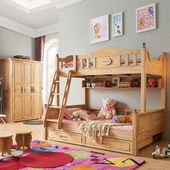 △匠一品儿童家具白蜡木橡木实木框架+环保油漆三门衣柜F8005（A）-X