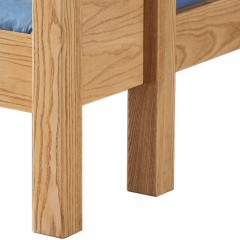 千匠一品儿童家具白蜡木橡木实木框架+环保油漆1.2米双层床F9005-X