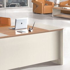 千匠一品办公家具优质刨花板板材+环保三聚氰胺胶模纸双饰面办公桌OS-02187-X