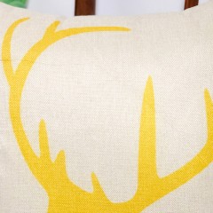 千匠一品北欧风格优质亚麻+公仔棉印花沙发抱枕YM-05-H
